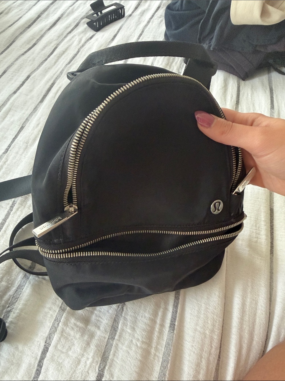 lululemon athletica Black Mini Convertible Backpack - Picture 4 of 6